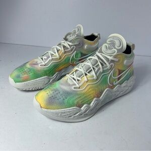 Nike Air Zoom GT RUN Men Size 10 Multicolor Tie Dye Basketball Shoe DA7920-900